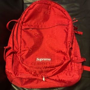 Supreme Backpack SS19 red